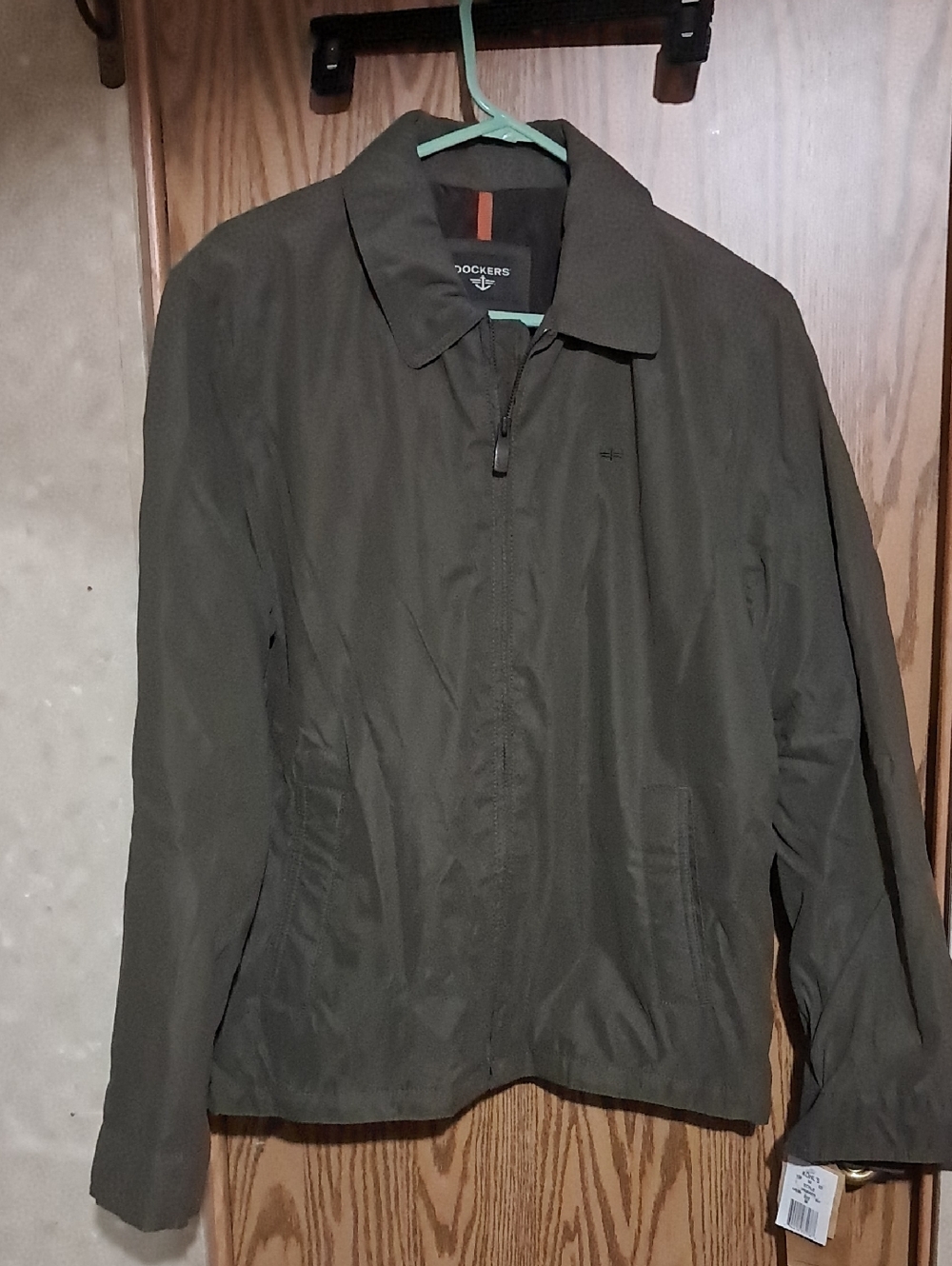 Dockers Olive Zip-Up Casual Jacket